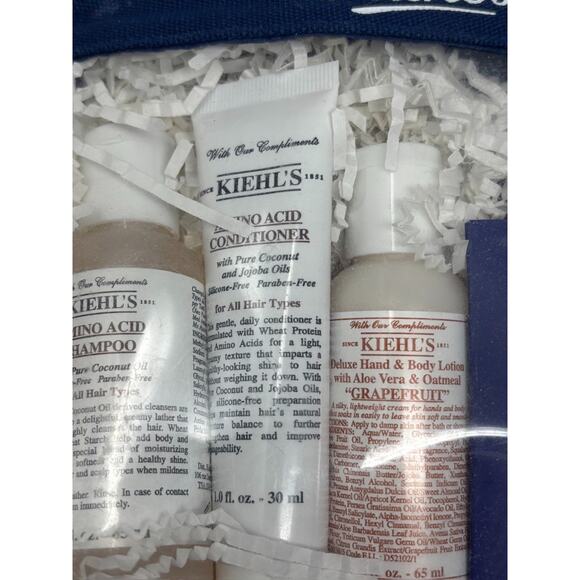 KIEHL'S Sample Travel Size Shampoo Conditioner Skin Care Lotion Set of 5 - Picture 4 of 7